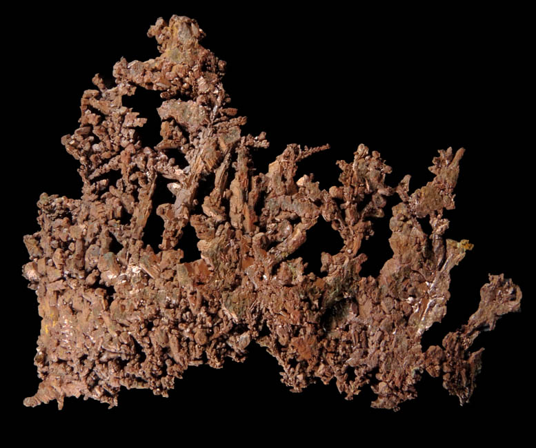 Copper (naturally crystallized native copper) from Ray Mine, Mineral Creek District, Pinal County, Arizona