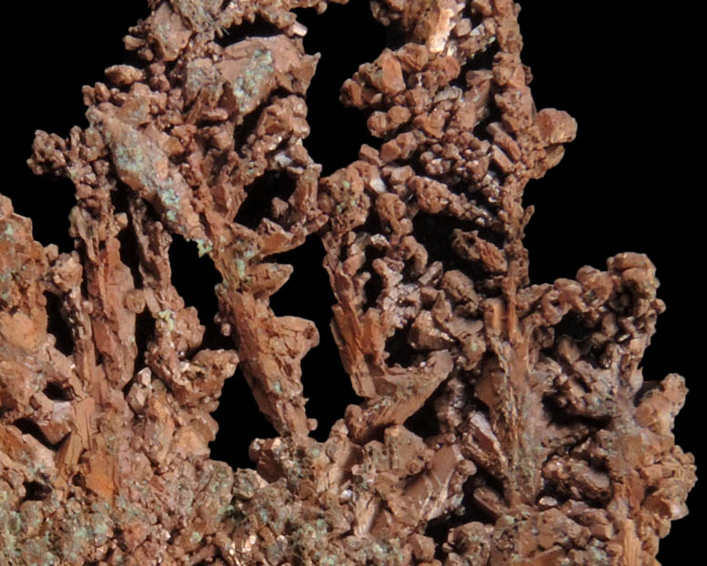 Copper (naturally crystallized native copper) from Ray Mine, Mineral Creek District, Pinal County, Arizona