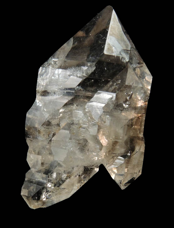 Quartz var. Smoky Quartz from Mount Marie Quarry, 7.5 km southeast of Paris Hill, Oxford County, Maine