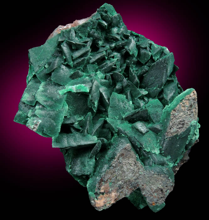 Chalcocite-Cuprite pseudomorphs after Azurite coated with Malachite from Milpillas Mine, Cuitaca, Sonora, Mexico