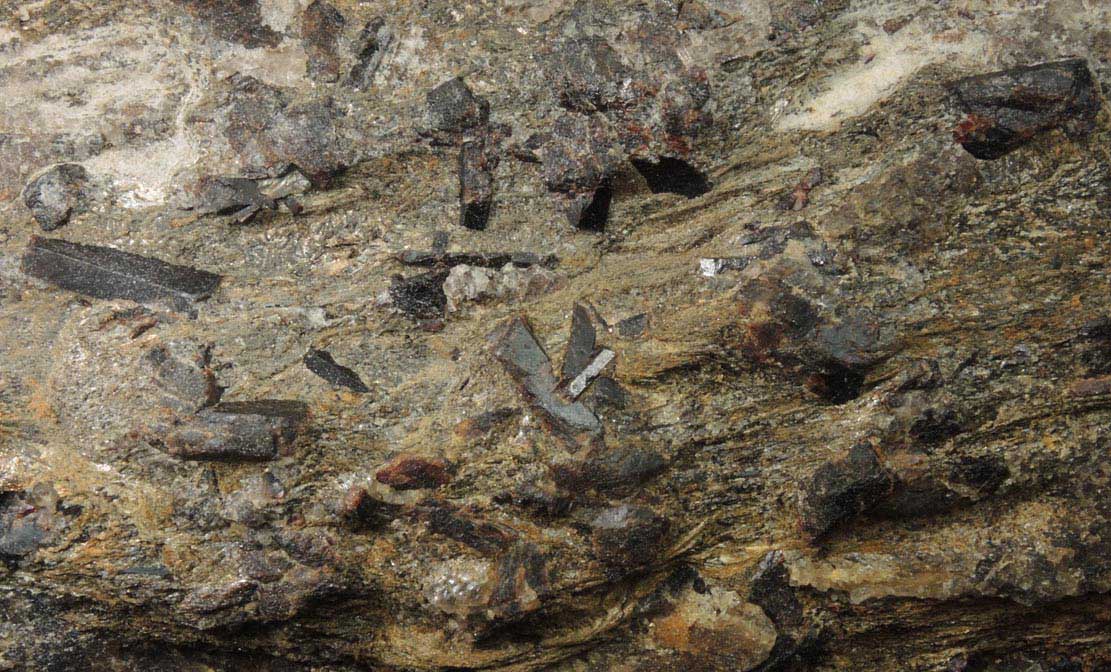 Staurolite with Almandine Garnet from Cook Road locality, Windham, Cumberland County, Maine