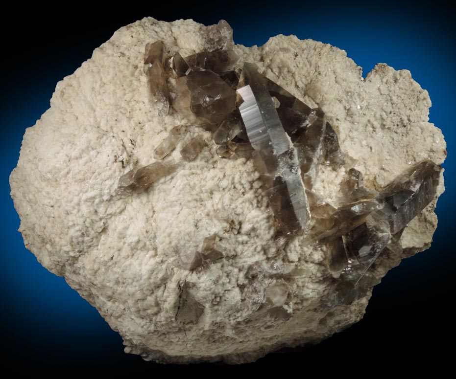 Albite with Smoky Quartz from North Moat Mountain, Bartlett, Carroll County, New Hampshire