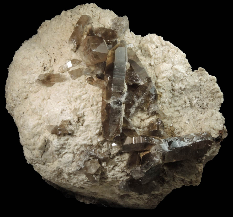 Albite with Smoky Quartz from North Moat Mountain, Bartlett, Carroll County, New Hampshire