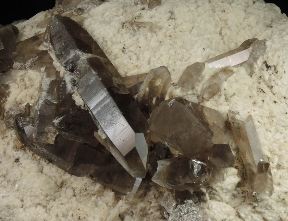 Albite with Smoky Quartz from North Moat Mountain, Bartlett, Carroll County, New Hampshire