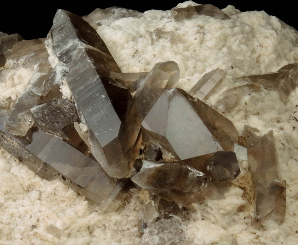 Albite with Smoky Quartz from North Moat Mountain, Bartlett, Carroll County, New Hampshire