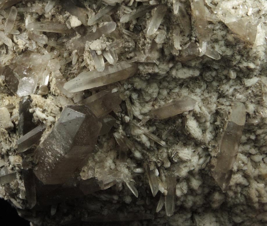 Albite with Smoky Quartz from North Moat Mountain, Bartlett, Carroll County, New Hampshire