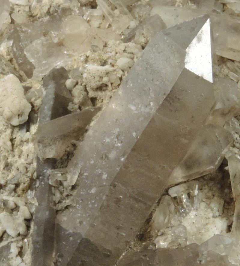 Albite with Smoky Quartz from North Moat Mountain, Bartlett, Carroll County, New Hampshire