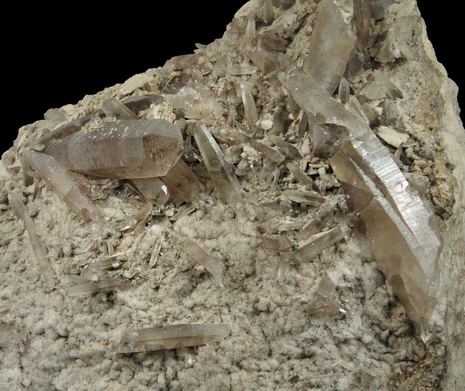 Albite with Smoky Quartz from North Moat Mountain, Bartlett, Carroll County, New Hampshire