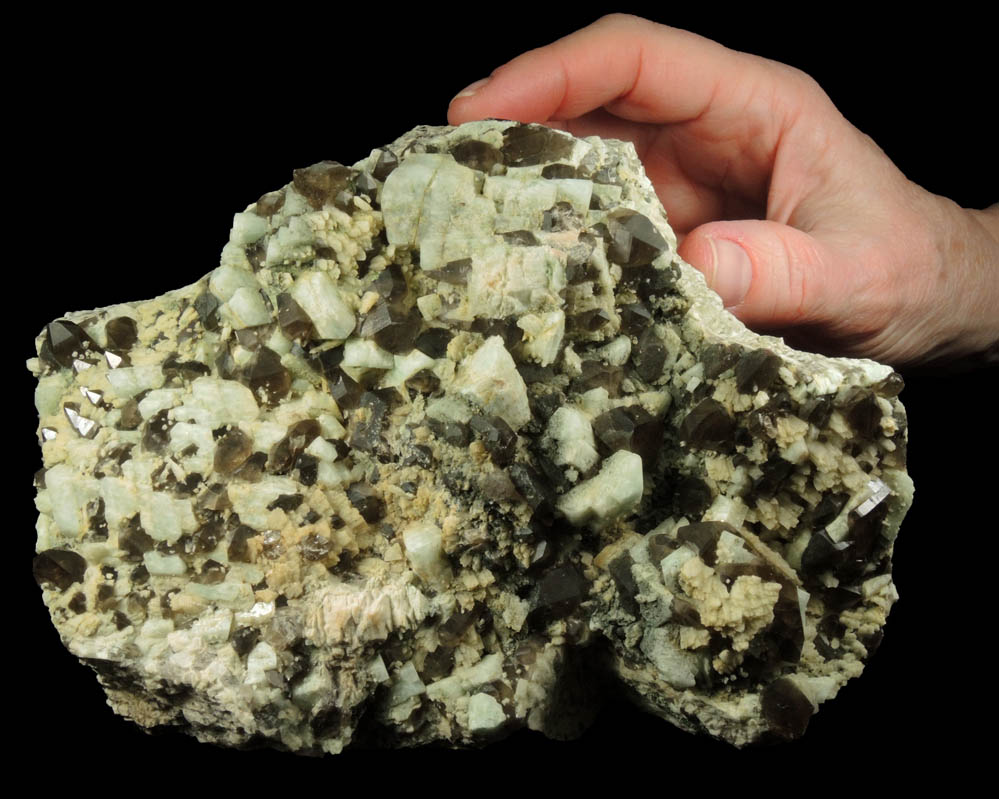 Microcline, Smoky Quartz, Albite from Moat Mountain, Oliver Diggings, Hale's Location, west of North Conway, New Hampshire