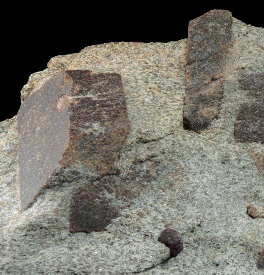 Staurolite with Almandine Garnet from Pond Hill, near Pearl Lake, Lisbon, Grafton County, New Hampshire