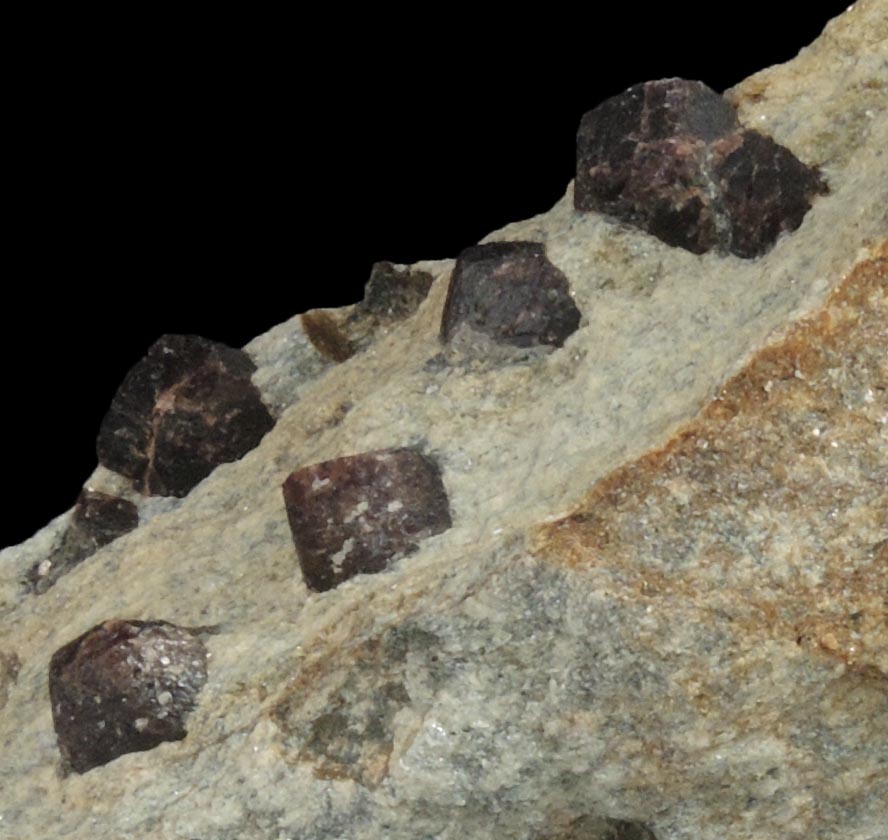 Almandine Garnet from Green's Farm, 750 m. ESE of Roxbury Falls, Roxbury, New Haven County, Connecticut