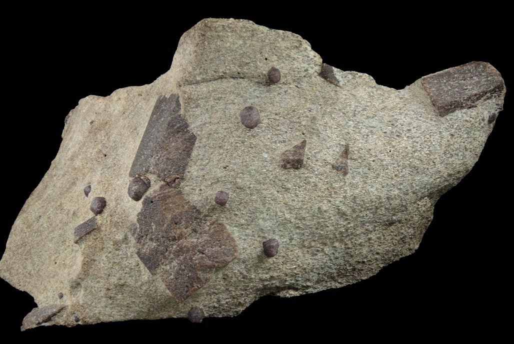 Staurolite with Almandine Garnet from Pond Hill, near Pearl Lake, Lisbon, Grafton County, New Hampshire