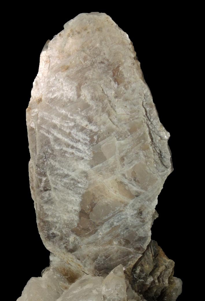 Muscovite Mica on Quartz from Strickland Quarry, Collins Hill, Portland, Middlesex County, Connecticut