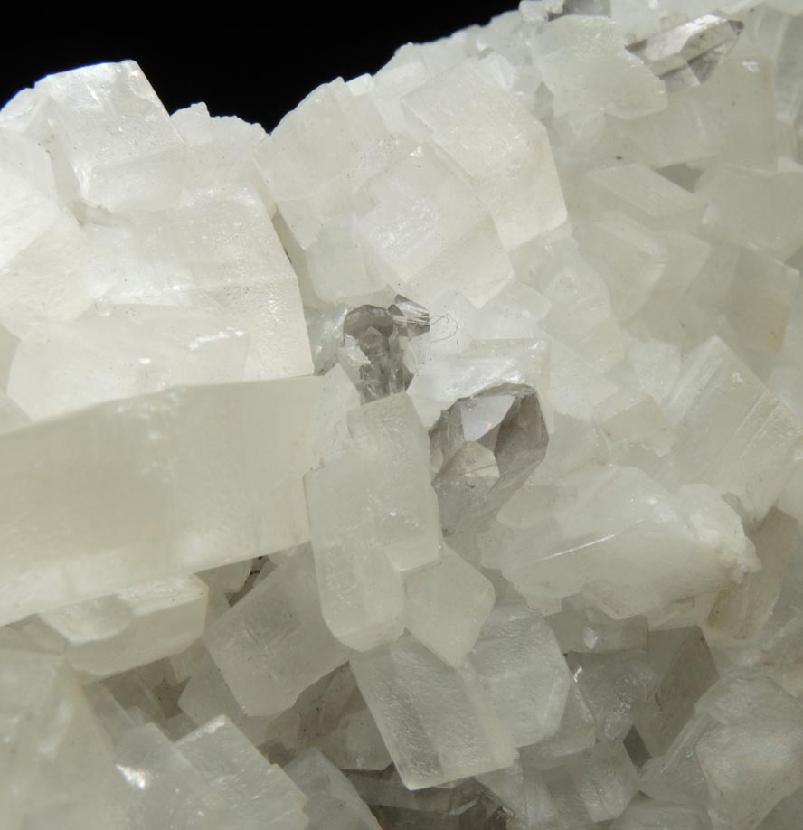 Calcite and Quartz from LaFarge Quarry, Ravena, Albany County, New York