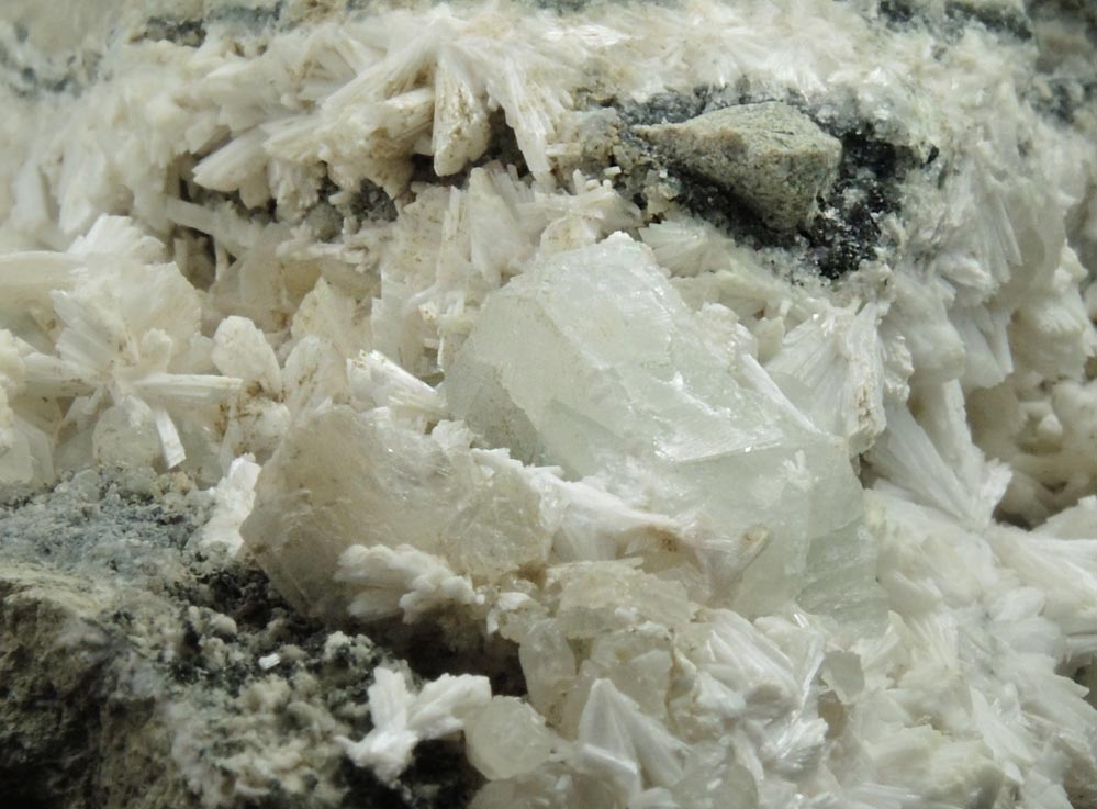 Laumontite with Apophyllite, Stilbite, Calcite from Upper New Street Quarry, Passaic County, New Jersey