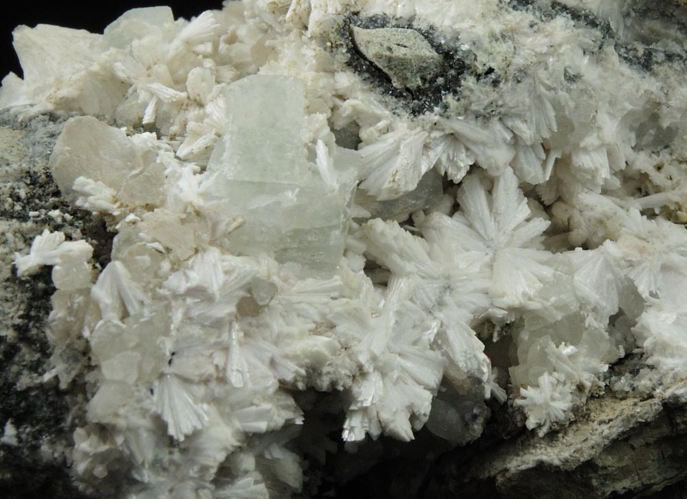 Laumontite with Apophyllite, Stilbite, Calcite from Upper New Street Quarry, Passaic County, New Jersey