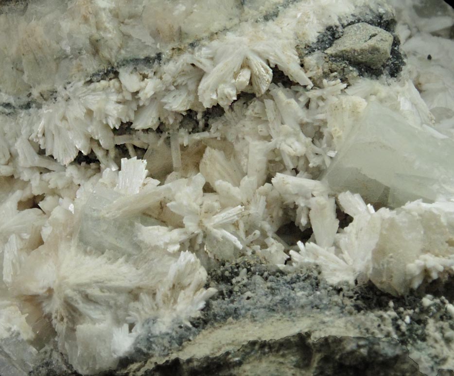 Laumontite with Apophyllite, Stilbite, Calcite from Upper New Street Quarry, Passaic County, New Jersey