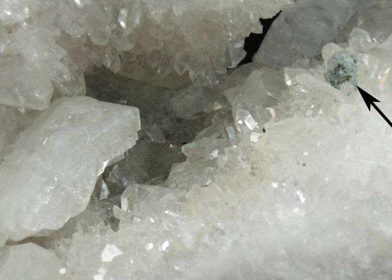 Babingtonite, Calcite, Heulandite on Quartz from Prospect Park Quarry, Prospect Park, Passaic County, New Jersey