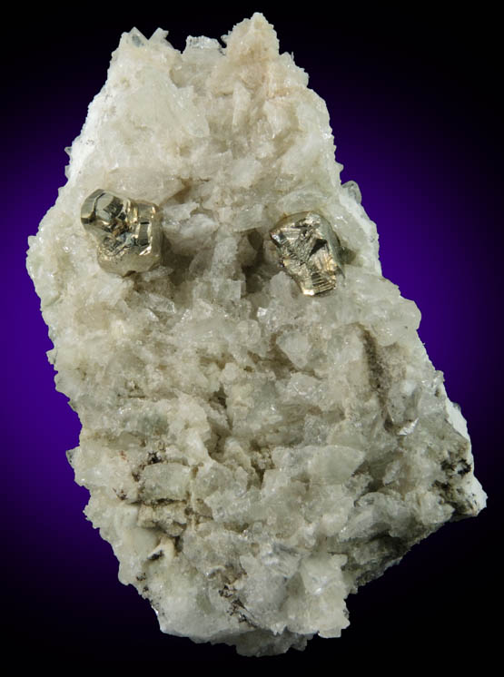 Pyrite on Datolite from Millington Quarry, Bernards Township, Somerset County, New Jersey