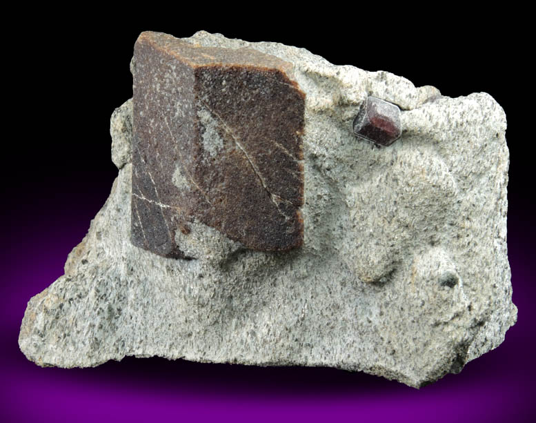 Staurolite with Almandine Garnet from Pond Hill, near Pearl Lake, Lisbon, Grafton County, New Hampshire