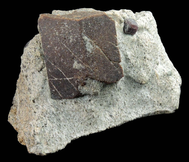 Staurolite with Almandine Garnet from Pond Hill, near Pearl Lake, Lisbon, Grafton County, New Hampshire