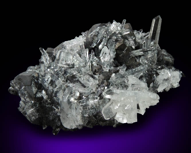 Quartz on Tetrahedrite from Black Pine Mine, Granite County, Montana