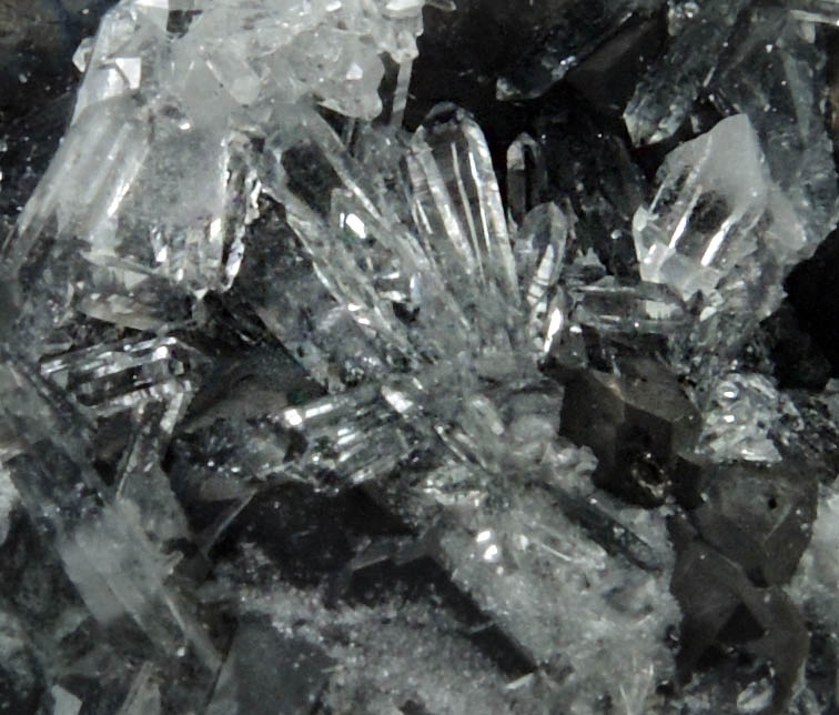 Quartz on Tetrahedrite from Black Pine Mine, Granite County, Montana