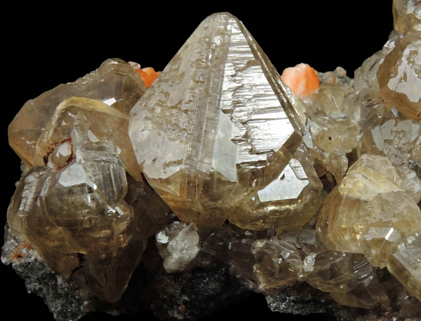 Cerussite with Barite over Galena from Mibladen, Haute Moulouya Basin, Zeida-Aouli-Mibladen belt, Midelt Province, Morocco