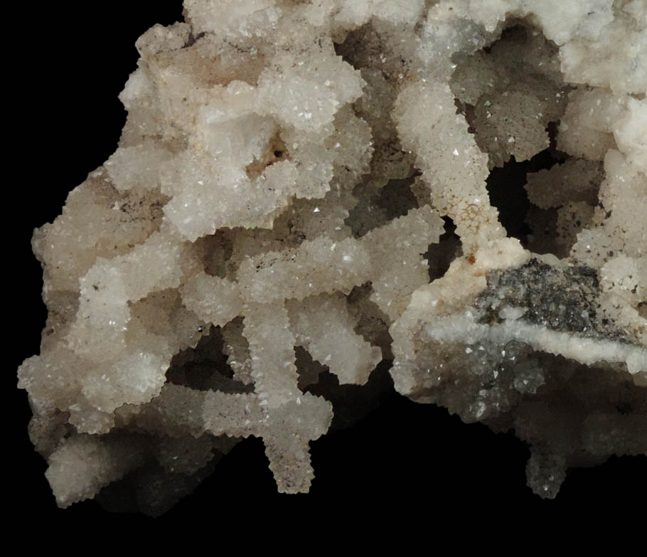 Quartz pseudomorph after Anhydrite from O and G Industries Southbury Quarry, Southbury, New Haven County, Connecticut