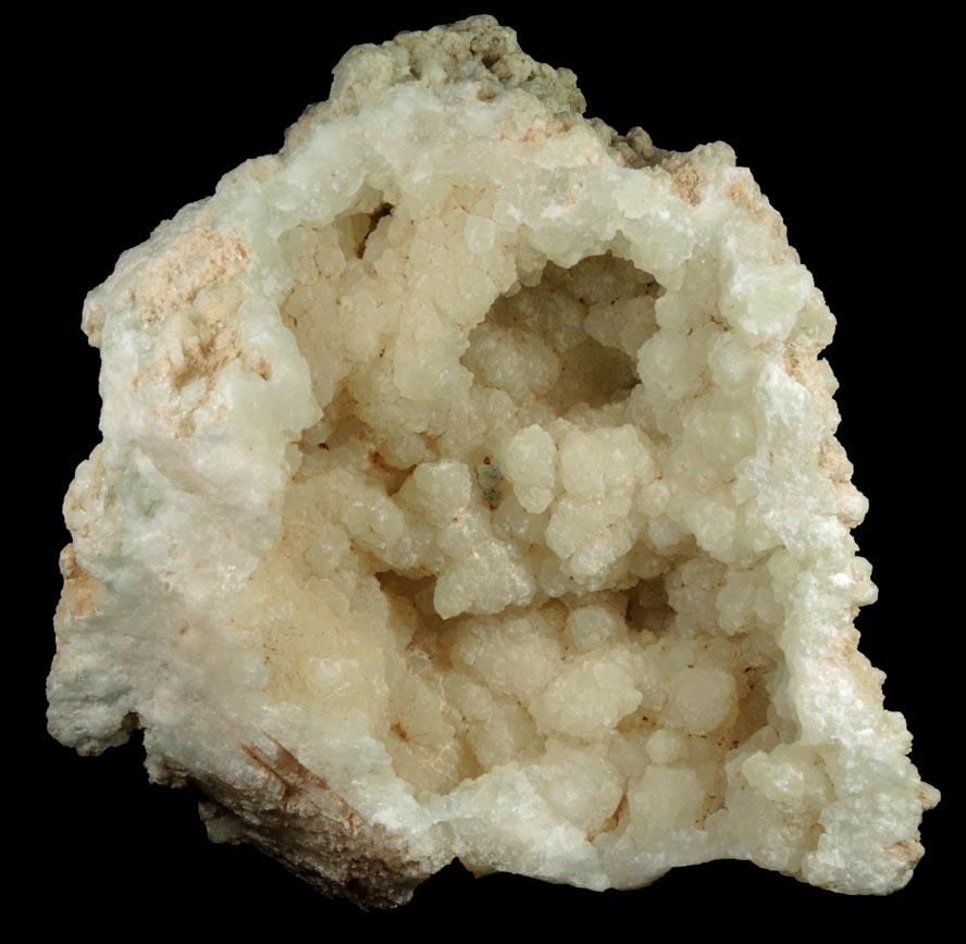 Prehnite with Calcite from O and G Industries Southbury Quarry, Southbury, New Haven County, Connecticut