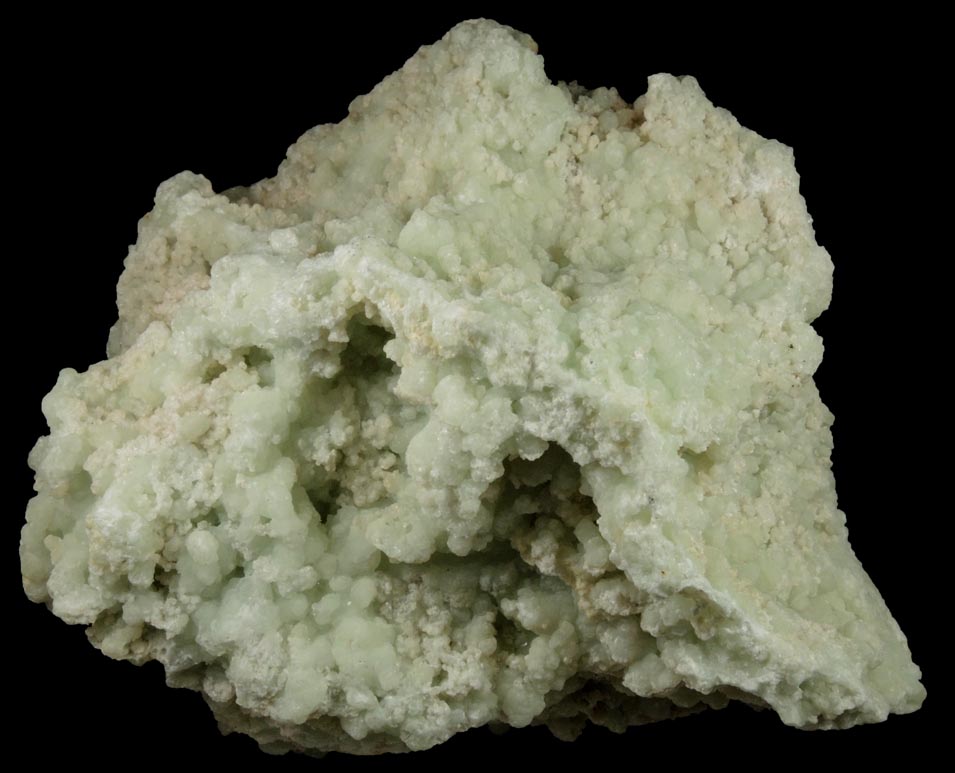 Prehnite with Calcite from O and G Industries Southbury Quarry, Southbury, New Haven County, Connecticut