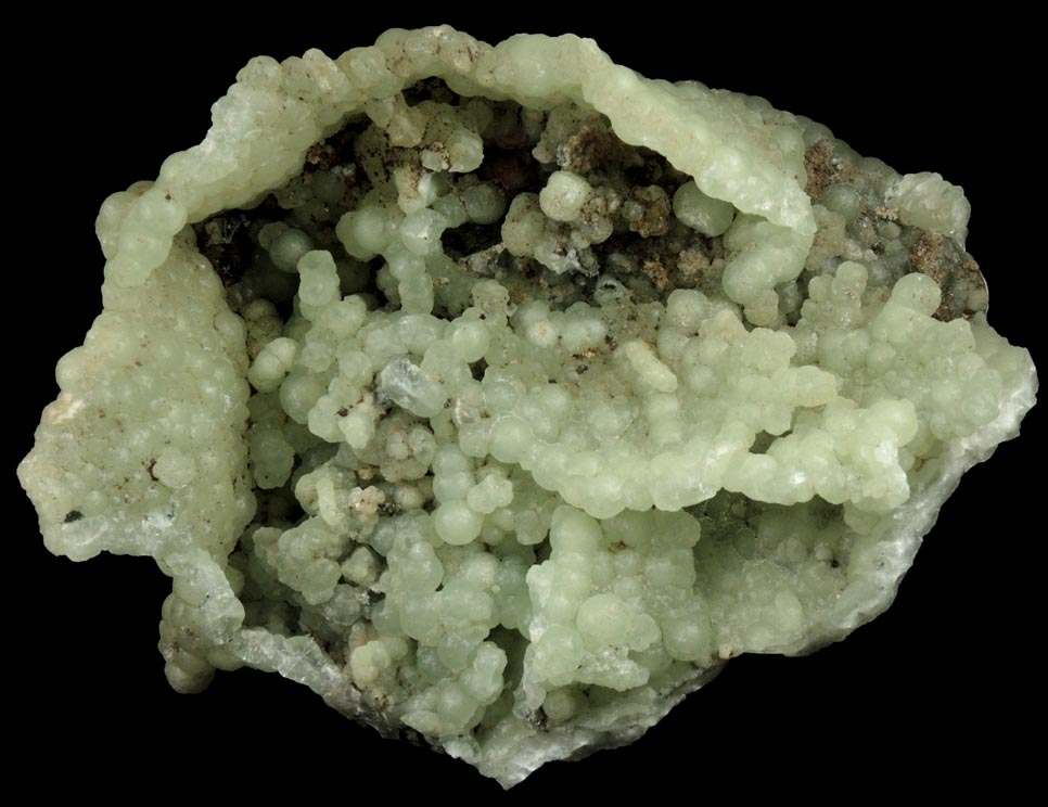 Prehnite from O and G Industries Southbury Quarry, Southbury, New Haven County, Connecticut