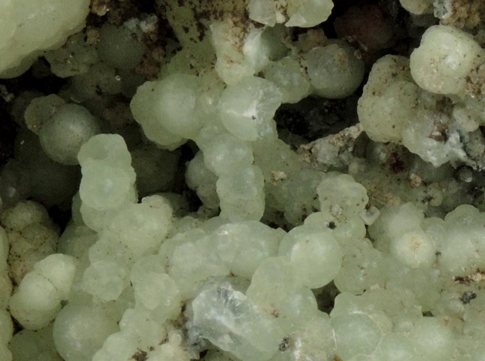 Prehnite from O and G Industries Southbury Quarry, Southbury, New Haven County, Connecticut