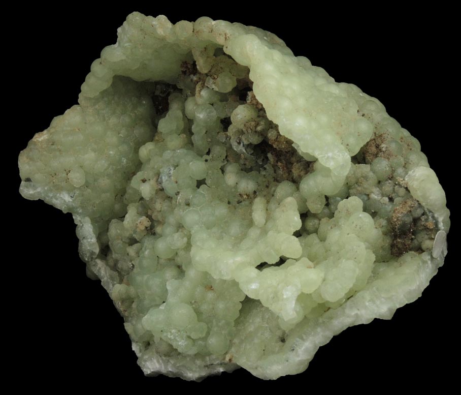 Prehnite from O and G Industries Southbury Quarry, Southbury, New Haven County, Connecticut