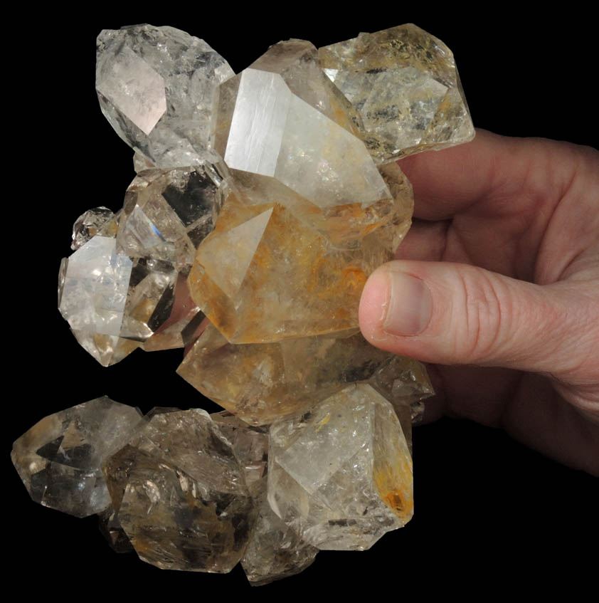 Quartz var. Herkimer Diamonds from Ace of Diamonds Mine, Middleville, Herkimer County, New York