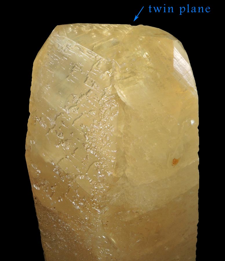 Calcite (rare twins on {012} plane) from Tri-State Lead-Zinc Mining District, near Joplin, Jasper County, Missouri