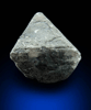 Diamond (2.30 carat translucent dark-gray octahedral uncut rough diamond) from Zimbabwe