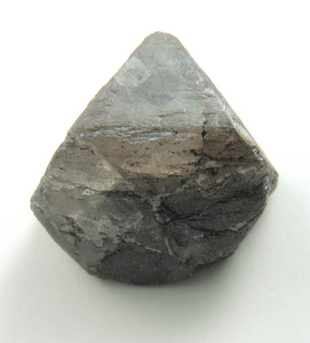 Diamond (2.30 carat translucent dark-gray octahedral uncut rough diamond) from Zimbabwe