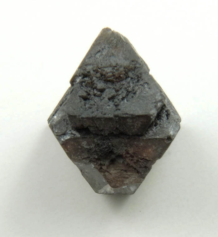 Diamond (1.97 carat translucent dark-gray octahedral crystal) from Zimbabwe