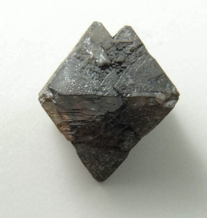 Diamond (1.97 carat translucent dark-gray octahedral crystal) from Zimbabwe