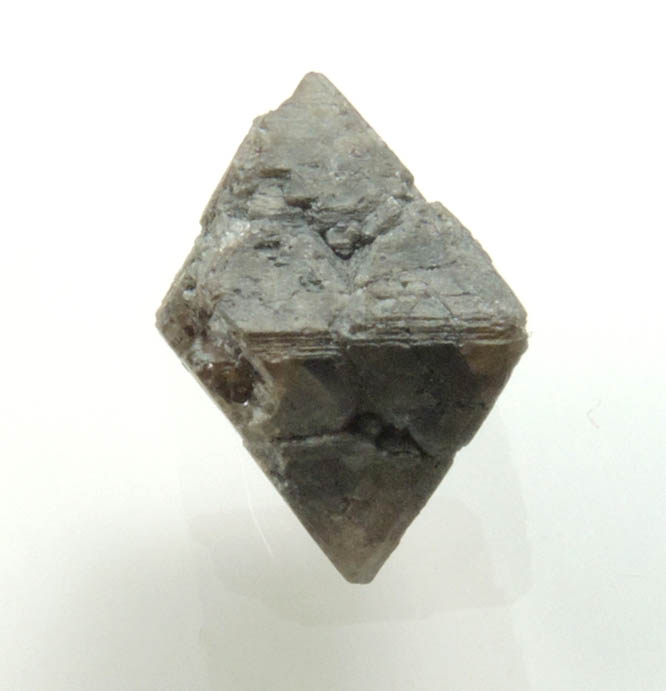 Diamond (2.23 carat translucent dark-gray octahedral uncut diamond) from Zimbabwe