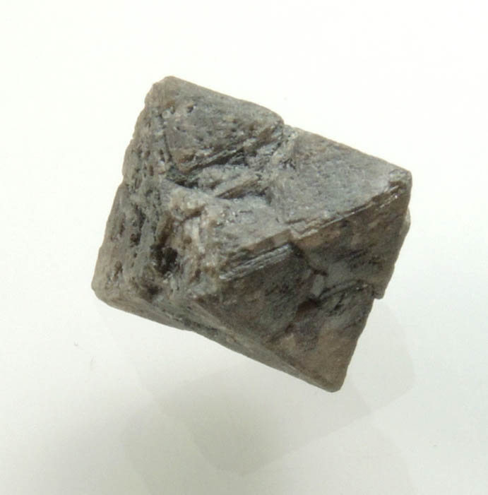Diamond (2.23 carat translucent dark-gray octahedral uncut diamond) from Zimbabwe
