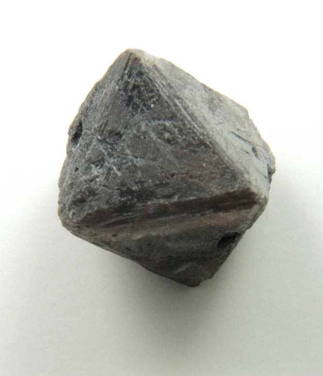 Diamond (1.92 carat translucent dark-gray octahedral rough diamond) from Zimbabwe