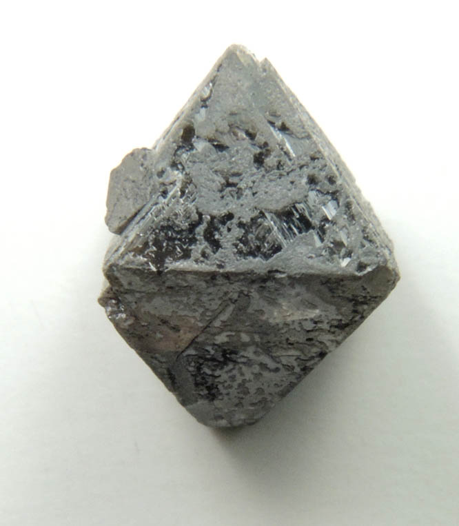 Diamond (1.87 carat translucent dark-gray octahedral crystal) from Zimbabwe