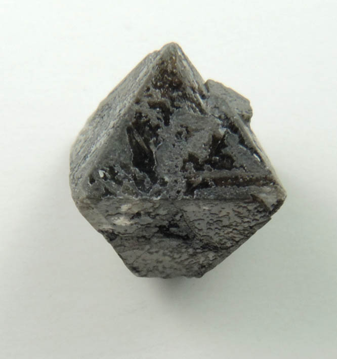 Diamond (1.87 carat translucent dark-gray octahedral crystal) from Zimbabwe
