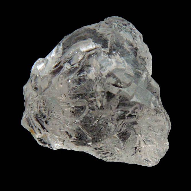 Beryl var. Morganite (gem-grade etched crystal) from Himalaya Mine, Mesa Grande District, San Diego County, California