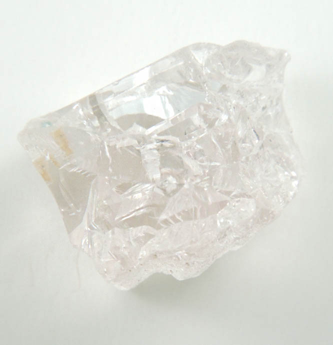 Beryl var. Morganite (gem-grade etched crystal) from Himalaya Mine, Mesa Grande District, San Diego County, California