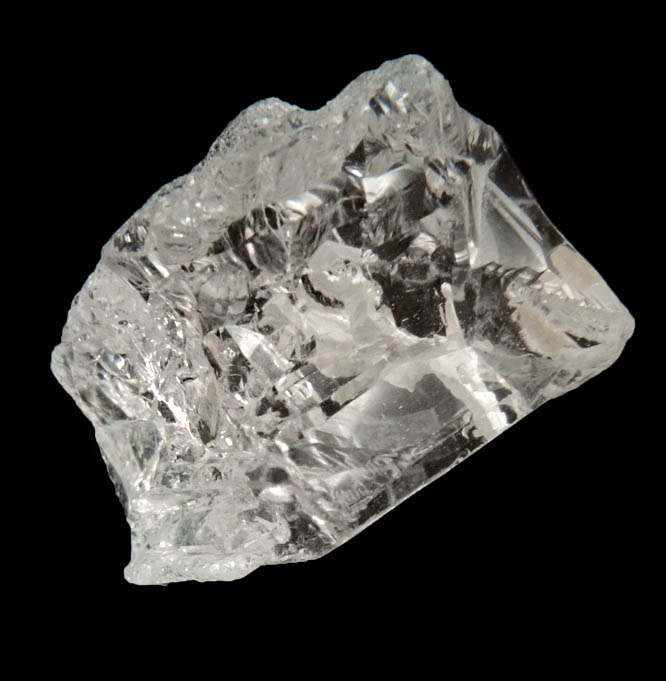 Beryl var. Morganite (gem-grade etched crystal) from Himalaya Mine, Mesa Grande District, San Diego County, California