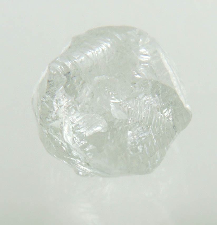 Diamond (1.96 carat gem-quality cuttable colorless complex diamond) from Orapa Mine, south of the Makgadikgadi Pans, Botswana