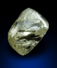 Diamond (3.66 carat gem-quality cuttable yellow octahedral diamond) from Northern Cape Province, South Africa